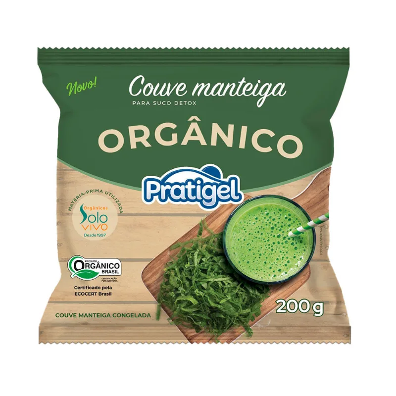 Couve Manteiga Orgânica Pratigel Congelada 200g
