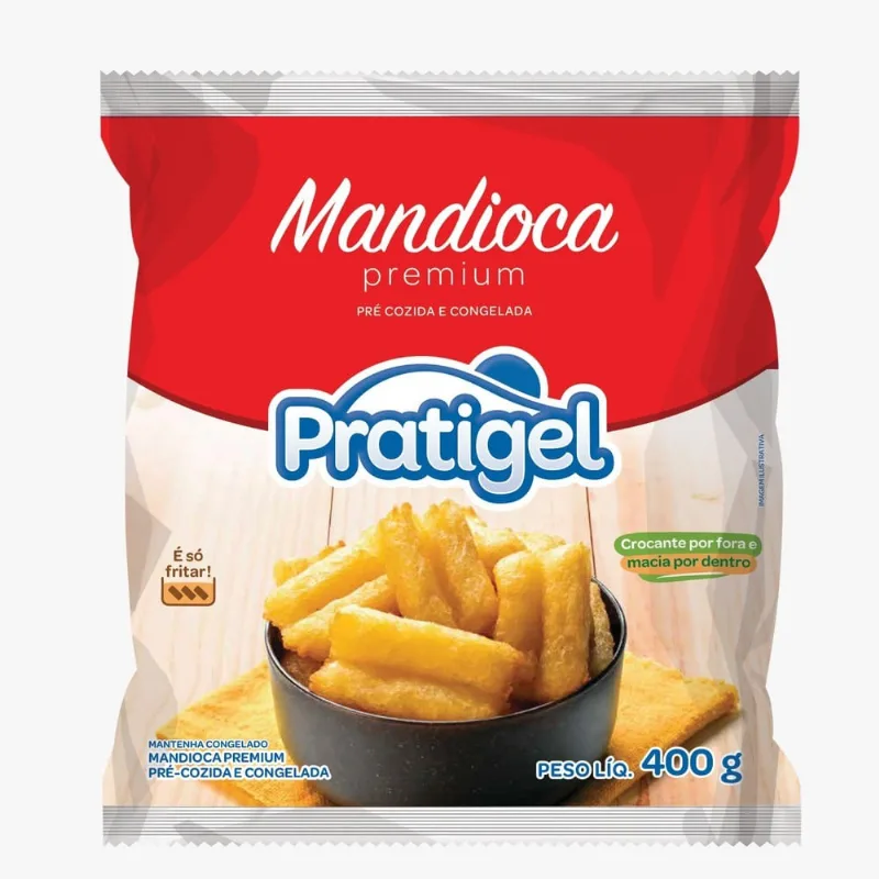 Mandioca Pré Cozida Congelada Pratigel 400g