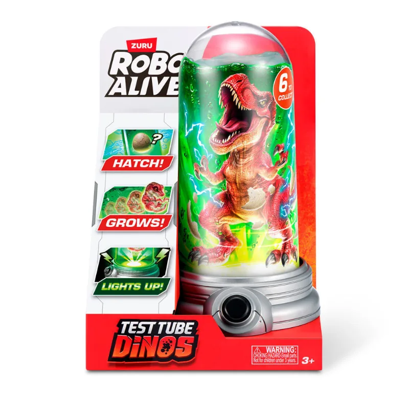 Dinossauro - Robo Alive - Test Tube Dinos - Surpresas - Candide