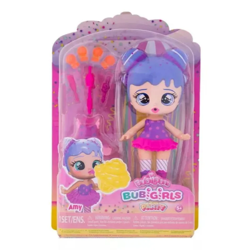 Boneca Bubiloons Bubigirl Party C/ 10 Acessorios – Amy- Candide