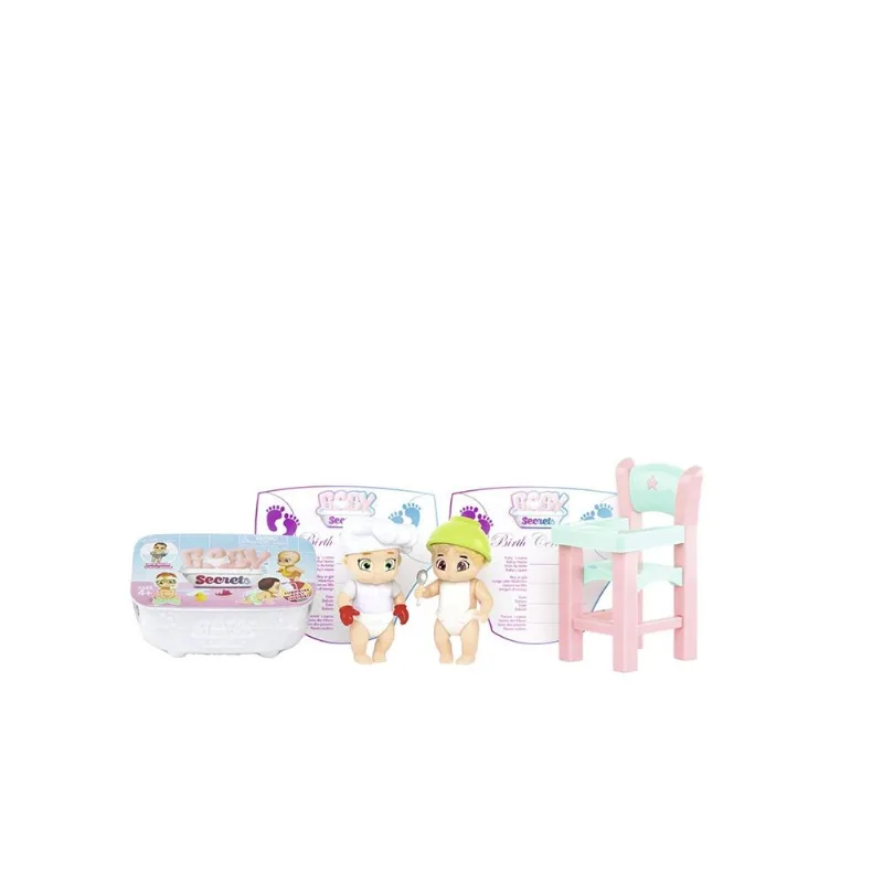 Baby Secrets Série 1 - Pack Temático com 3 Bebês - Lunchtime - Candide