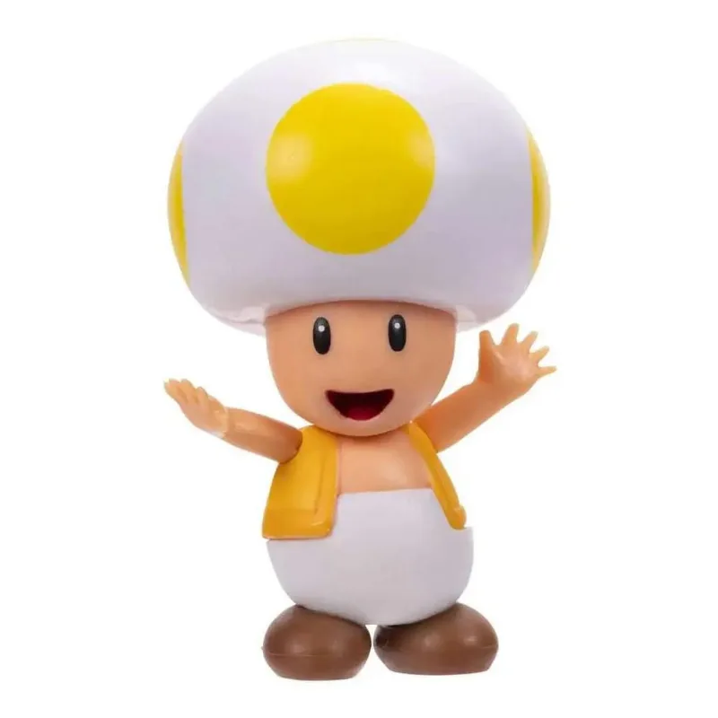 Super Mario - Boneco 2.5 polegadas Colecionável - Toad Amarelo