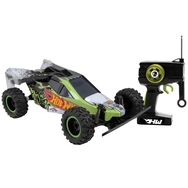 Carrinho de Controle Remoto - Hot Wheels - Buggy Verde - Candide