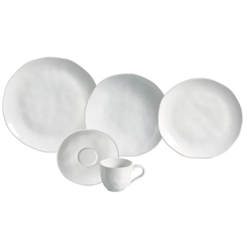 Aparelho De Jantar 30 Peças Orgânico New White Porto Brasil