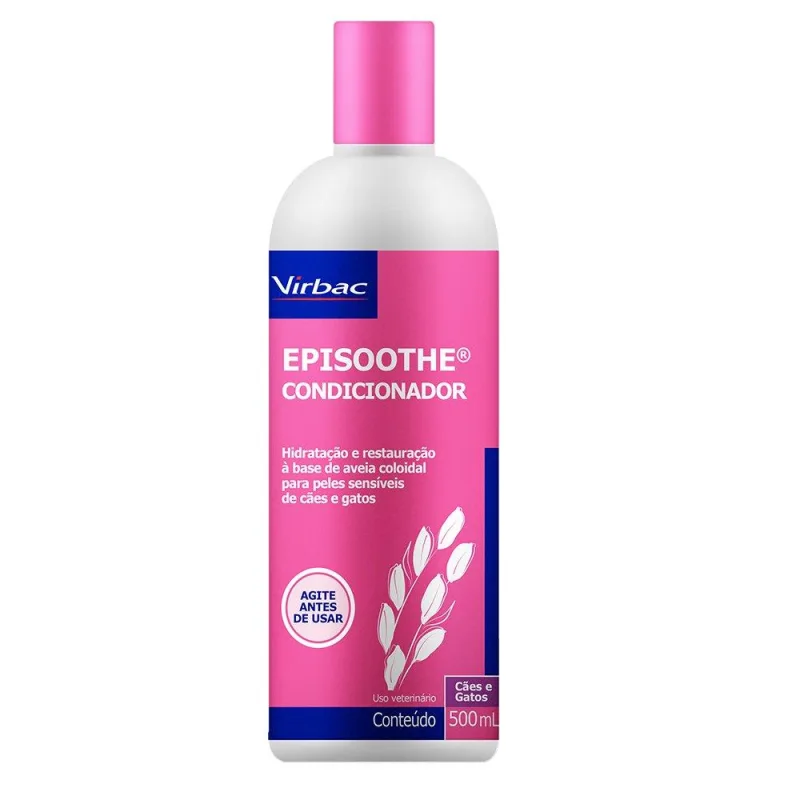 Condicionador Virbac Episoothe para Peles Sensíveis e Irritadas - 500 mL - Virbac - Pet Shop