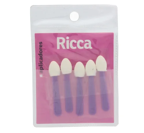 Conjunto De Aplicadores Ricca Para Sombra - BELLIZ - Higiene E Beleza