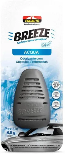 Odorizador Automotivo Acqua Proauto Breeze Blister 6,5g - PROAUTO