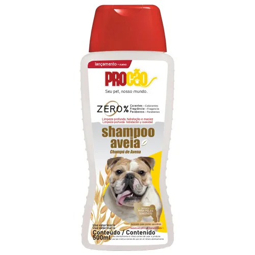 SHAMPOO DE AVEIA PARA CÃES E GATOS PROCÃO 500ML - PROCÃO