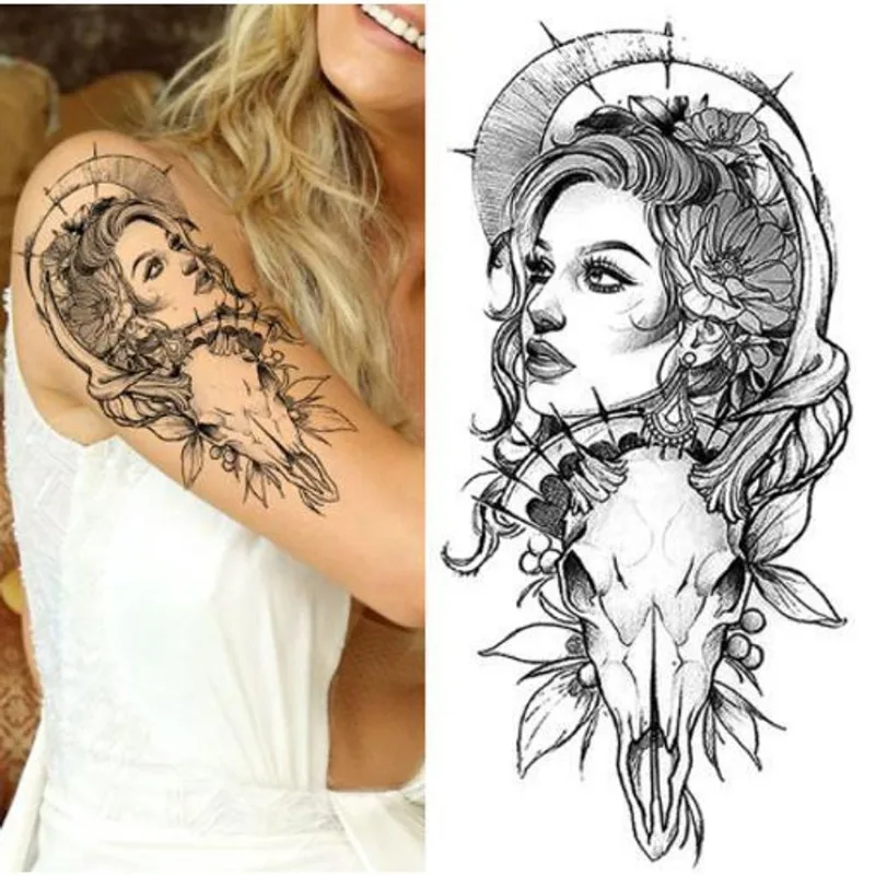 Tatuagem Temporária Masculina E Feminina Pin Up