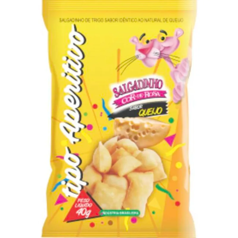 Salgadinho Pantera Cor-de-Rosa Queijo 40g