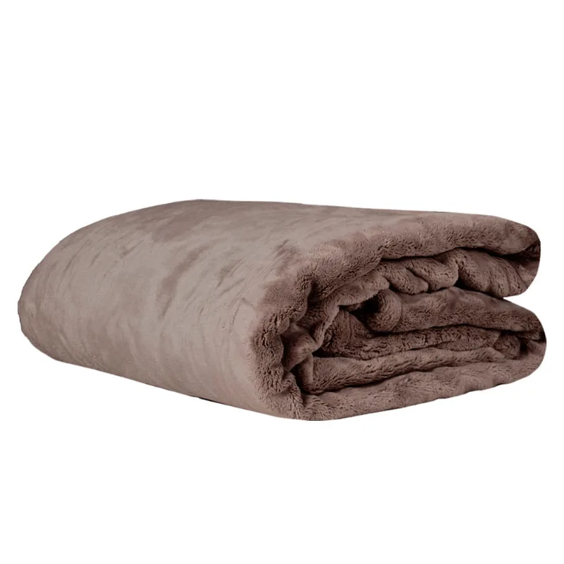 Cobertor Casal Corttex Living Art Soft 500 180x220cm Taúpe - Corttex - Cama, Mesa E Banho