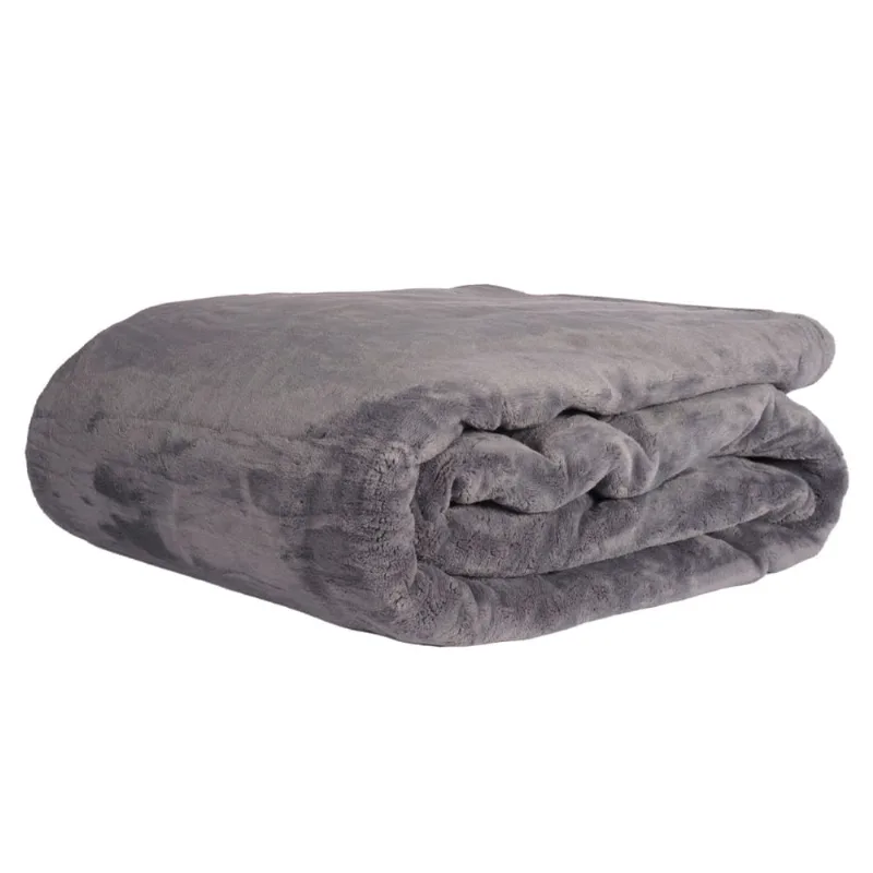Cobertor Casal Corttex Living Art Soft 500 180x220cm Grafite - Corttex