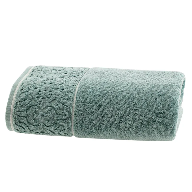 Toalha de Banho Super Soft Zero Twist Corttex Arabesco 500 g/m² Verde - Corttex - Cama, Mesa E Banho