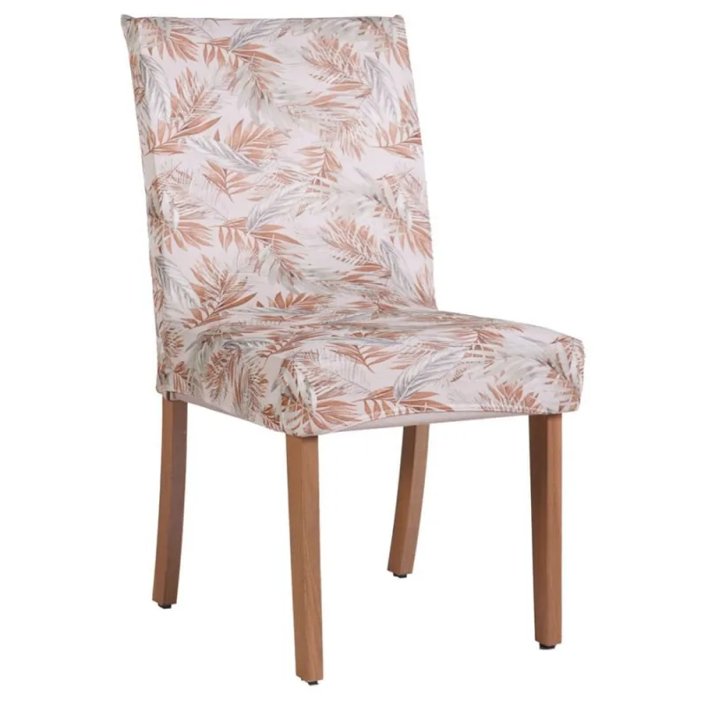 Capa de Cadeira Malha Gel Hiper Têxtil Estampada Bege - HIPER TEXTIL