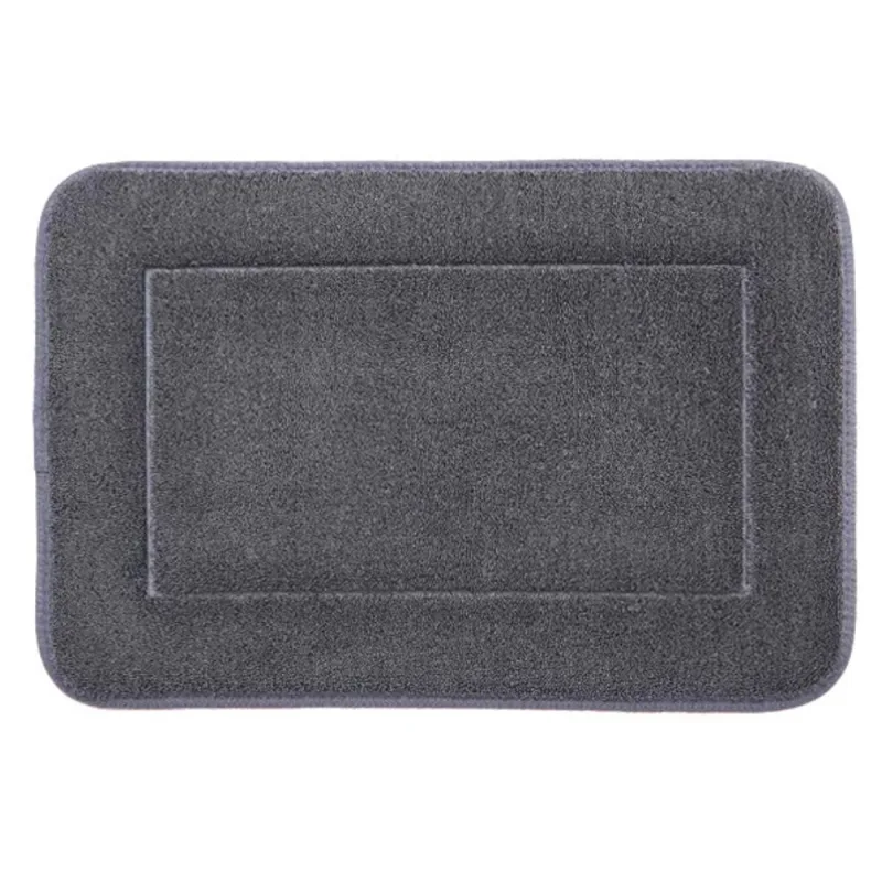 Tapete para Banheiro Coralis Jolitex Antiderrapante Macio 50x70cm Grafite - jolitex - Cama, Mesa E Banho