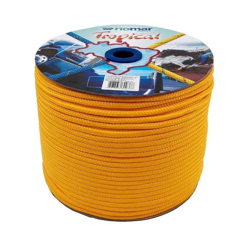 Corda Riomar Carretel Pp Tropical Amarelo 12mmx140m