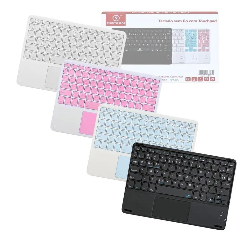Teclado Bt Inteligente Touch Portátil Bluetooth Tablet