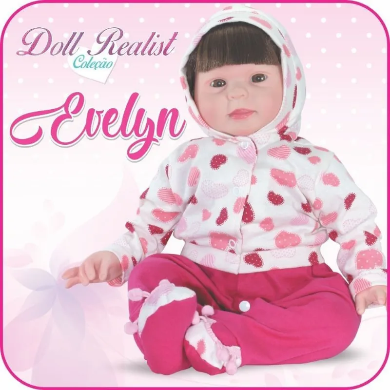 Boneca Evelyn Doll Realist Baby Reborn