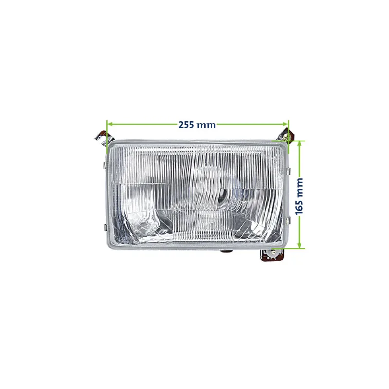 Farol para Ford Cargo 1985 até 2000 Vidro Nino Esquerdo