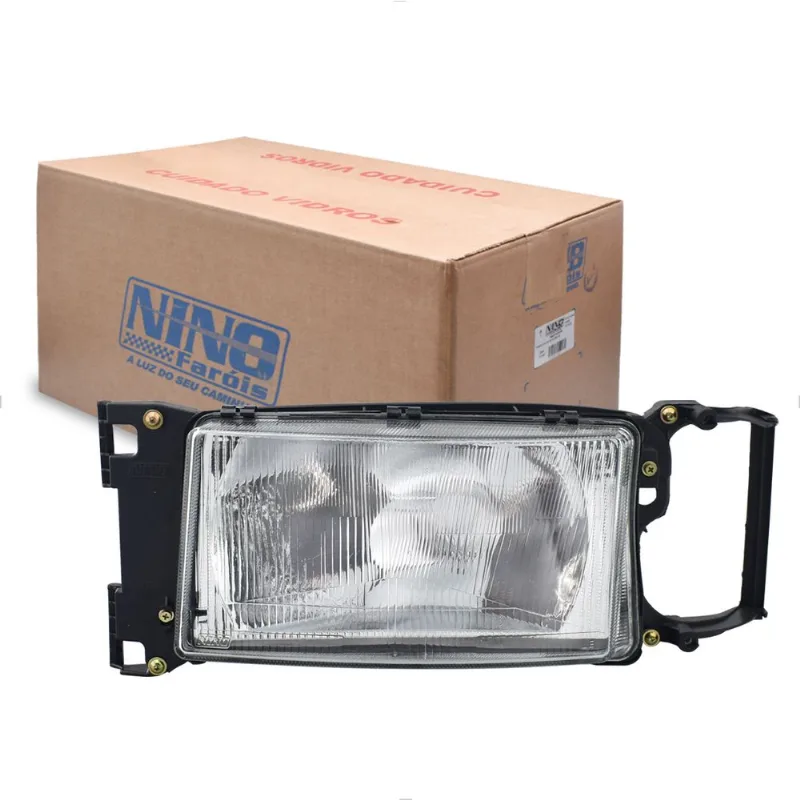 Farol para Scania S4 S5 P G R T 1998 até 2012 Vidro sem Lanterna Nino Esquerdo