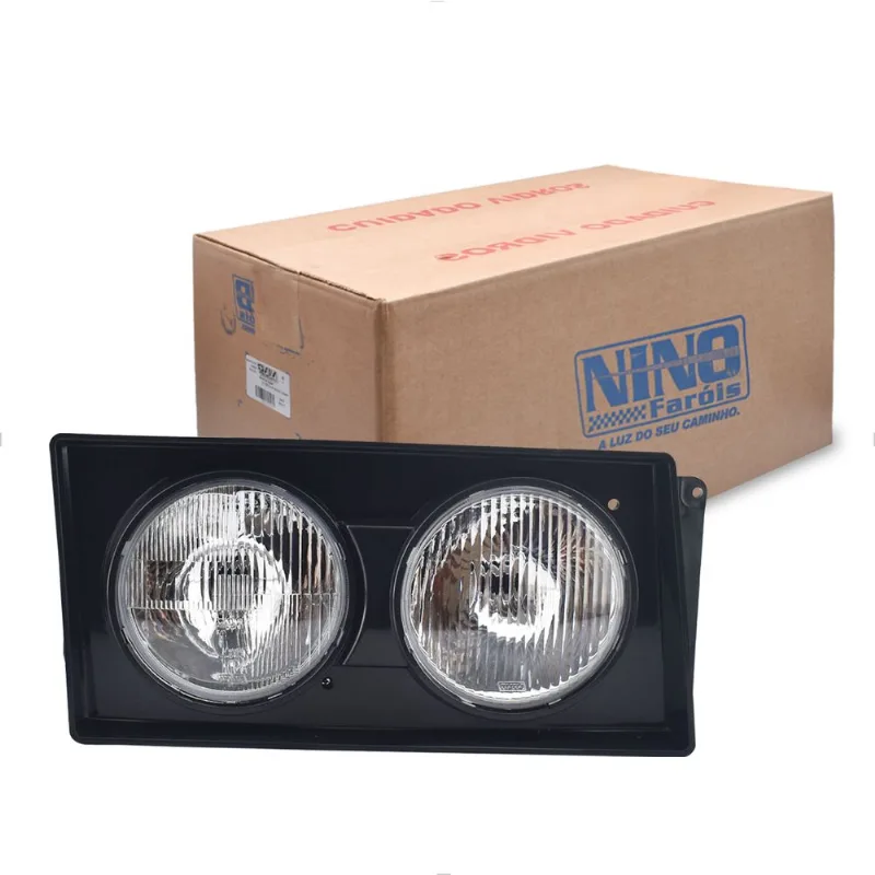 Farol Worker 13180 15190 23230 2005 até 2019 sem Soquete Moldura Preta Nino Direito