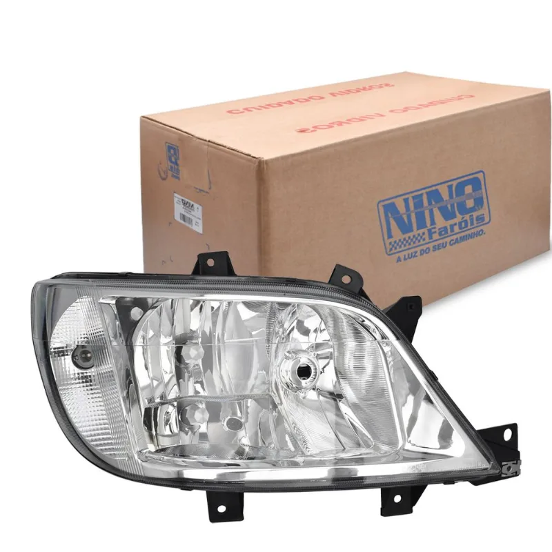 Farol Sprinter 311 313 413 2002 até 2012 com Auxiliar Regulagem Manual Nino Direito