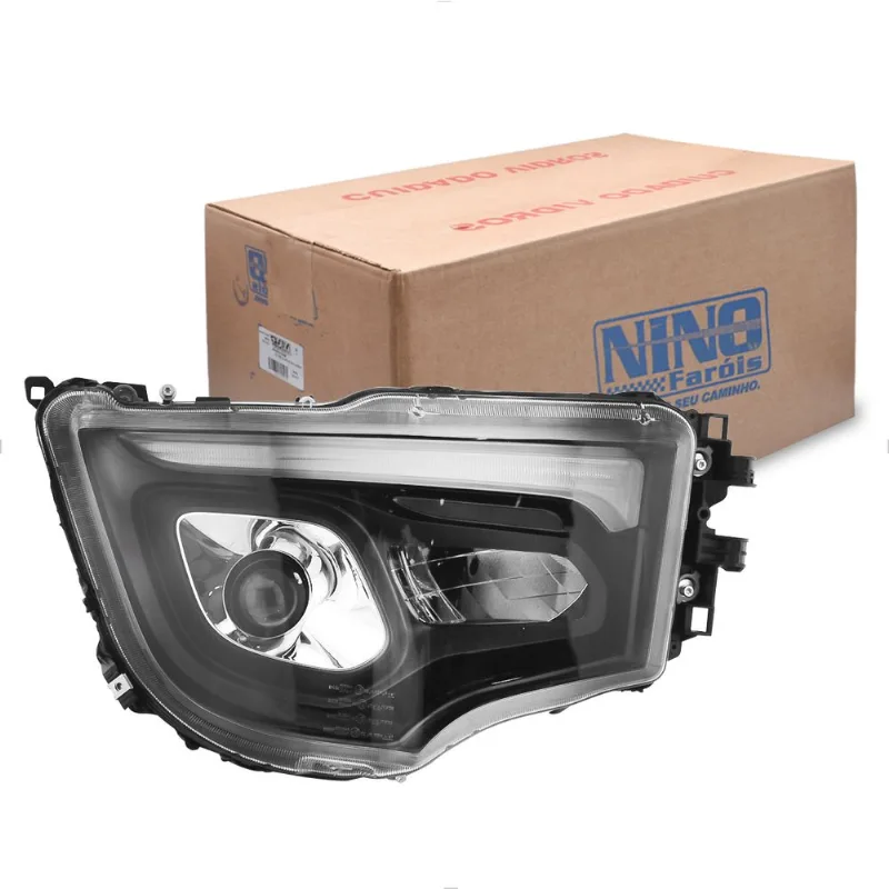 Farol para Mercedes Benz Arocs 2022 até 2026 Full LED com LED DRL Nino Direito