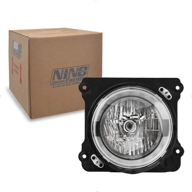 Farol para Volkswagen Constellation 2005 até 2023 com LED DRL Esquerdo Nino