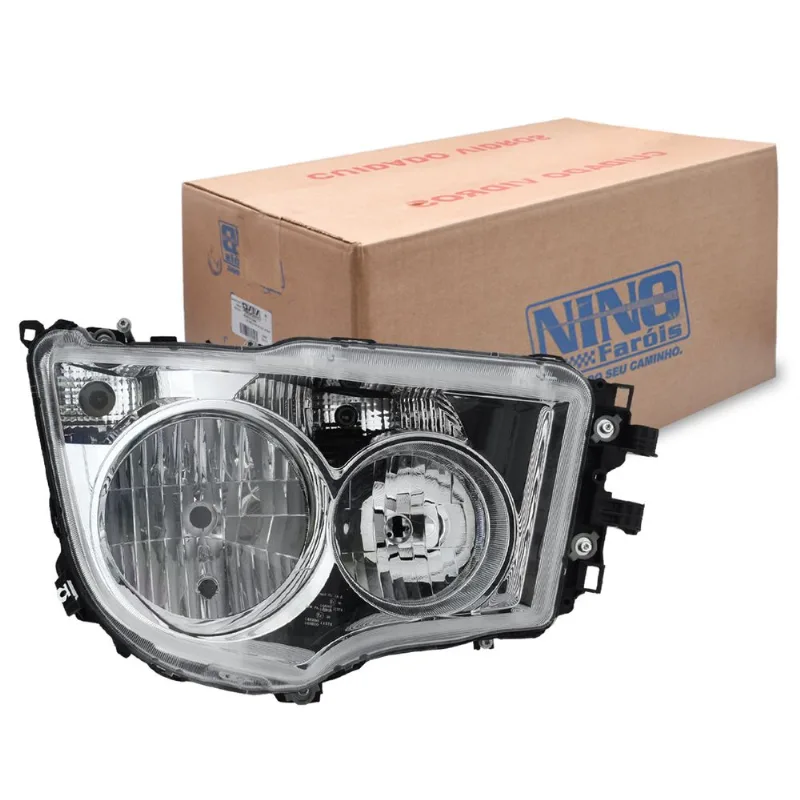 Farol Axor 2038 2545 2025 até 2026 Foco Duplo com Regulagem Elétrica Nino Direito