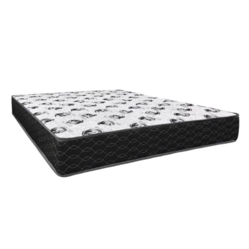 Colchão Casal D33 Extra Firme 138x188x19 Suporta 130kg Preto Com Branco