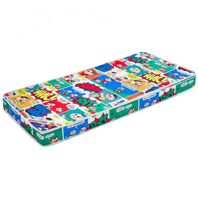Colchão para Berço Turma da Mônica com Espuma D18 10 x 60 x 130 cm ApoloSpuma 5211
