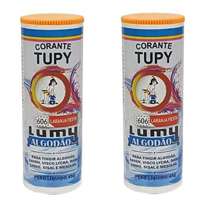 2 Un Tinta Corante Tupy Tingir Roupa, Tecido Cores Neon Lumy