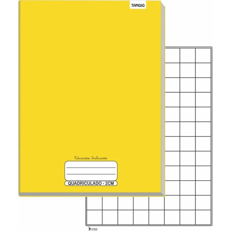 Caderno Quadriculado Univers. 2X2CM Ampliado ED. Inclusiva PCT.C/05 - TAMOIO - Papelaria