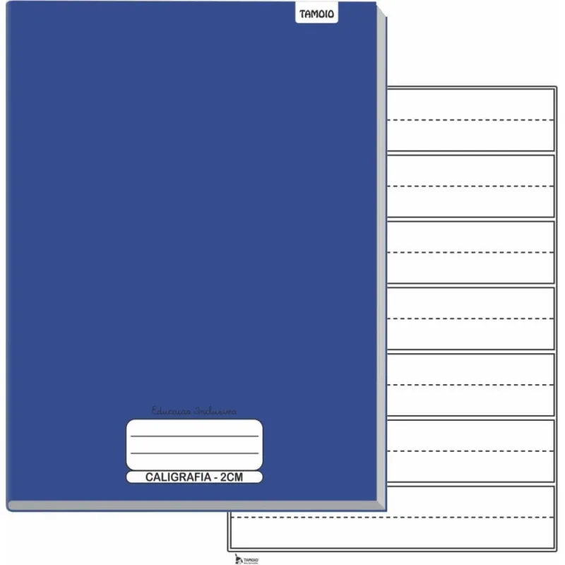 Caderno Caligrafia Capa Dura Neuro Pauta Ampliada 40F UNIV. PCT.C/05 - TAMOIO - Papelaria