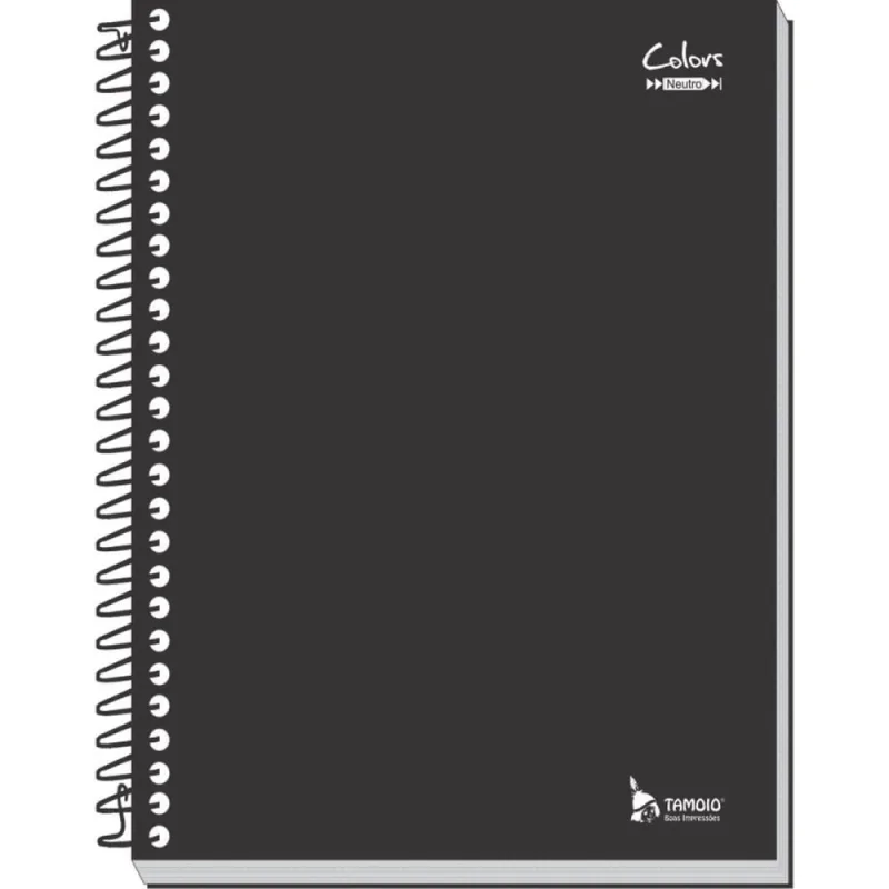 Caderno 15X1 Capa Dura Neutro Preto 300 Folhas PCT.C/02 - TAMOIO