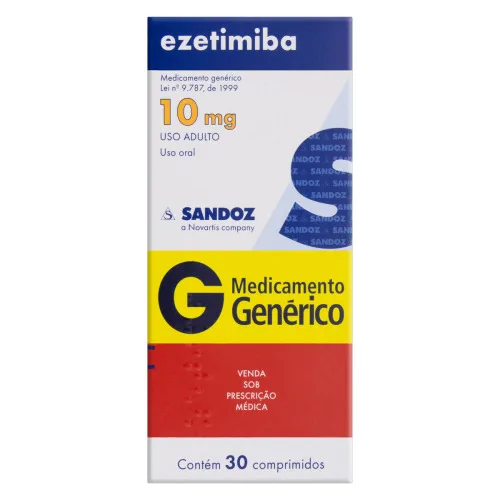 EZETIMIBA 10MG CX 30 COMP - SANDOZ