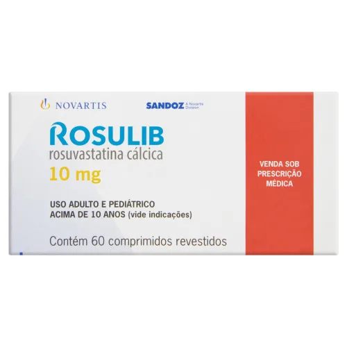 ROSULIB 10MG SANDOZ CAIXA 60 COMPRIMIDOS REVESTIDOS - SANDOZ