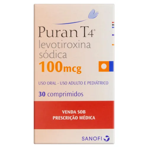 PURAN T4 100 MCG 30 COMPRIMIDOS SANOFI-AVENTIS - SANOFI AVENTIS