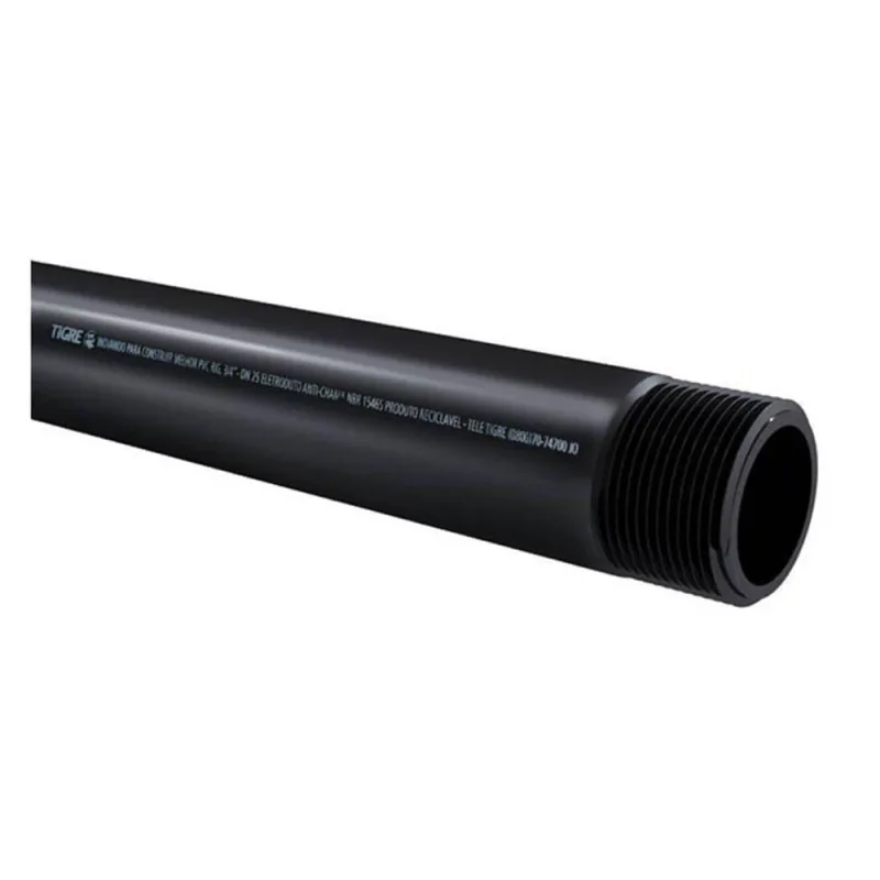 Eletroduto Roscável Pvc 1 1-2"" Com 3 Metros Preto - 14021949 - Tigre Eletroduto Rosc.pvc Preto 1.1-2 Tigre 14021949 - Tigre
