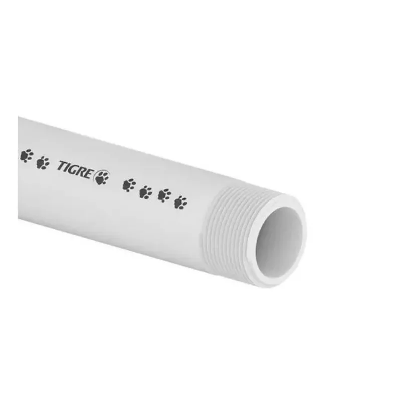 Tubo Tigre PVCH Rosca Branco 1 1/4