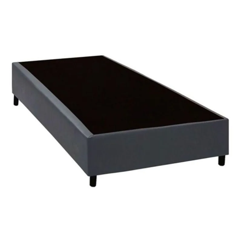 Cama Box Solteiro Extremo Reforçado Sintético Madeira Cinza Homequeen - OUTRAS - Colchões