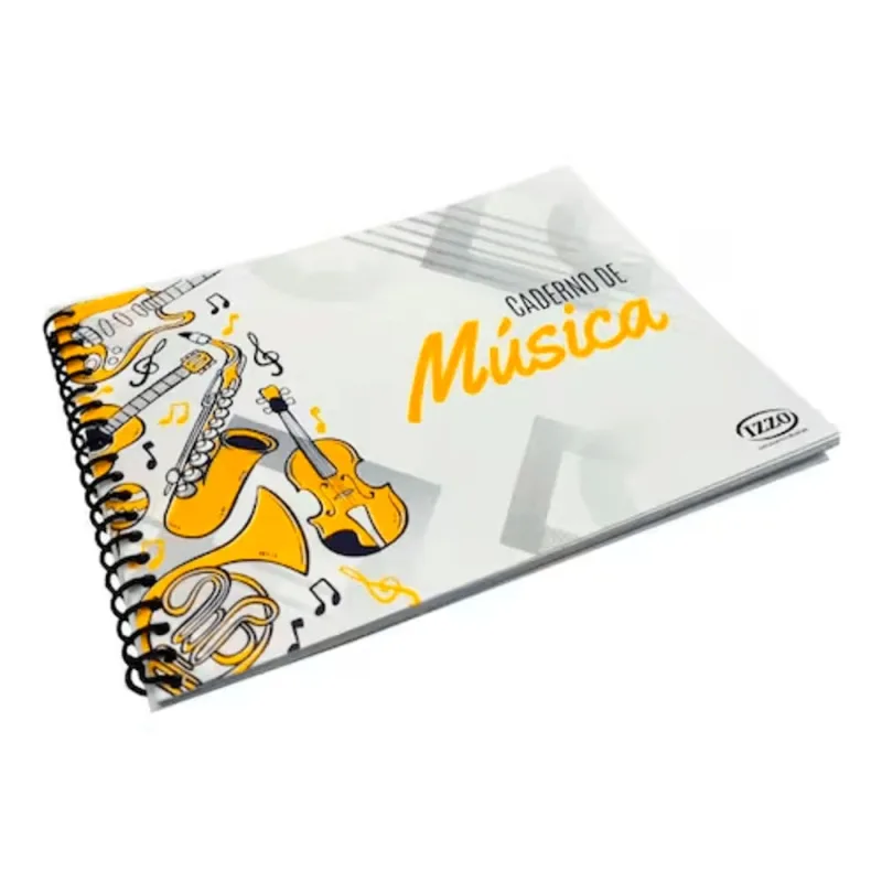 Caderno de Música Izzo Pequeno 100 Páginas - AC2134 - IZZO MUSICAL - Papelaria