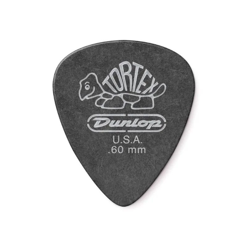 Palheta Dunlop Tortex Standard Pitch Black 488R Com 72 0.60mm