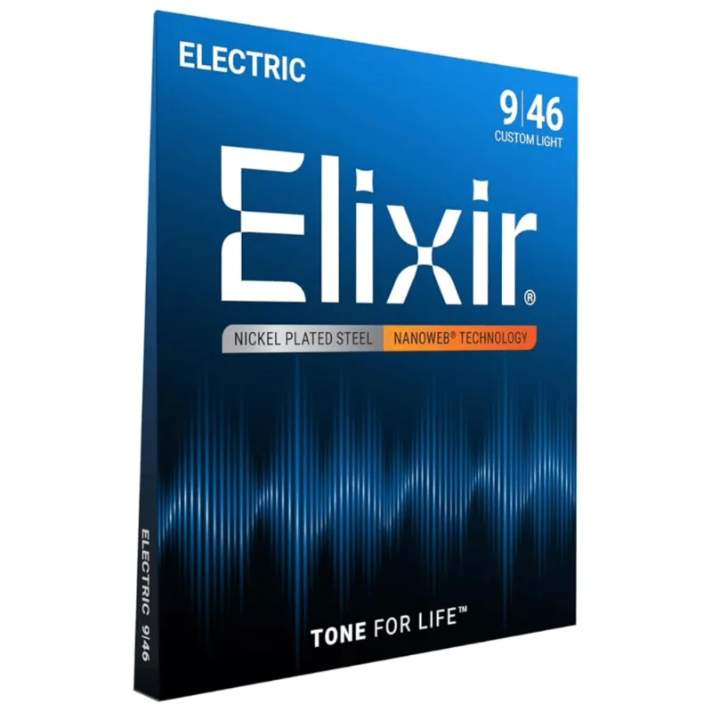 Corda Elixir Nanoweb 009 Híbrida Custom Light para Guitarra