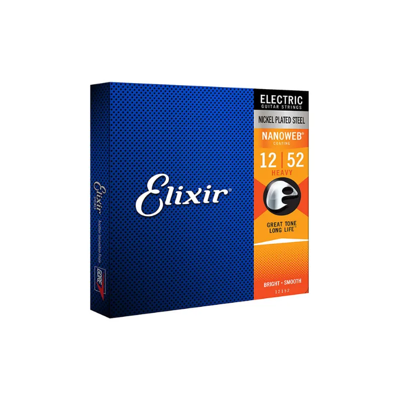 Encordoamento Elixir Nanoweb 012 Heavy para Guitarra