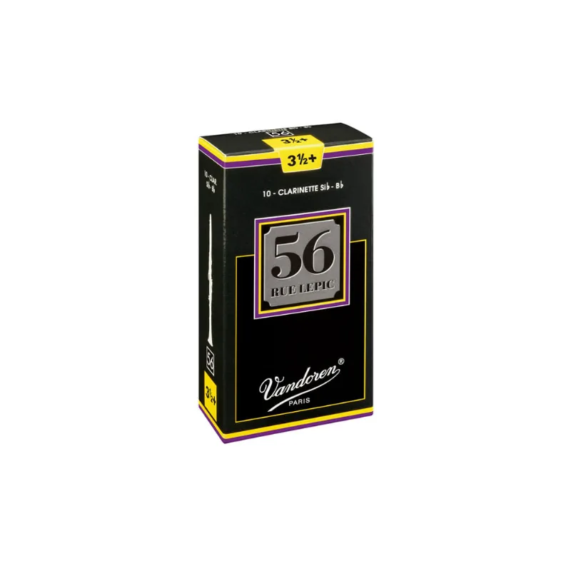 Palheta Vandoren para Clarinete Sib 56 Rue Lepic com 10 3,5+