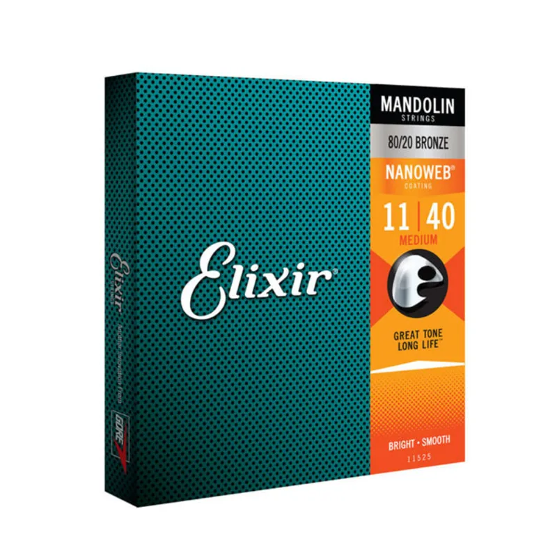 Encordoamento Elixir Nanoweb 011 Medium para Bandolim