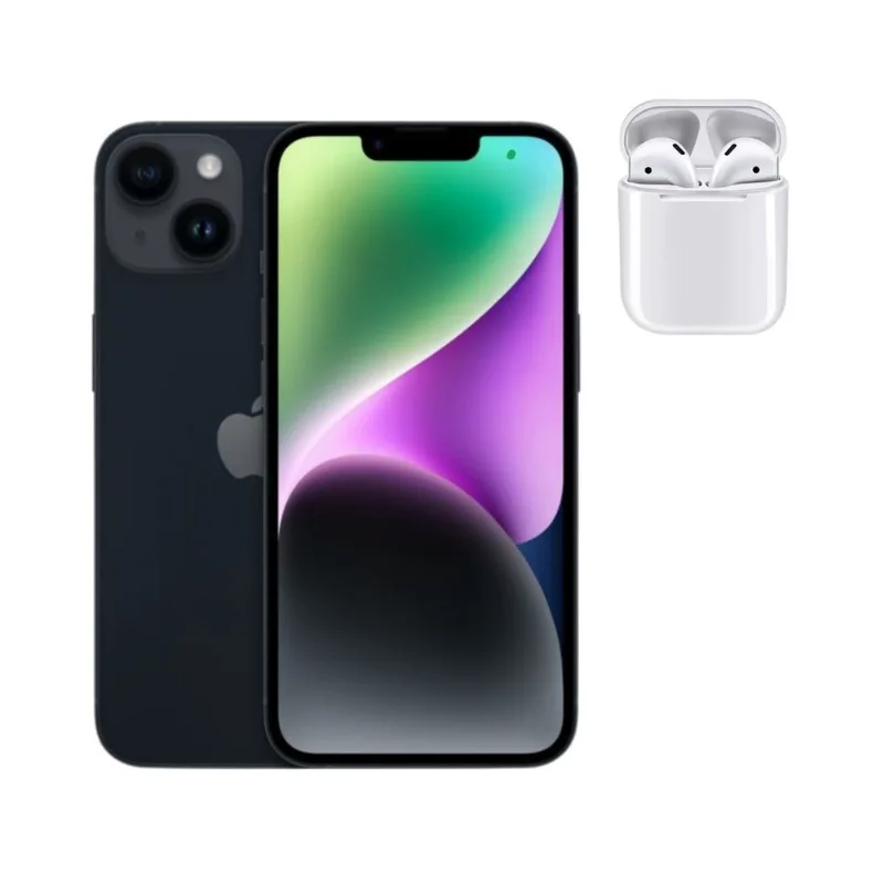 Iphone 14 Apple Preto 128gb Vitrine + Fone Bluetooth