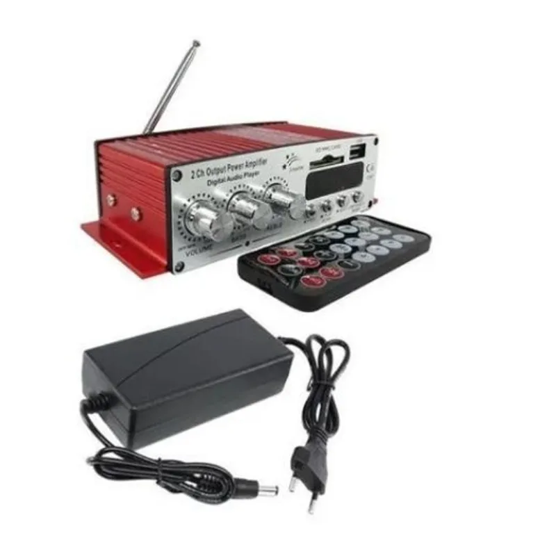 Receiver Amplificador Potencia 2 Canais Casa Som Ambiente