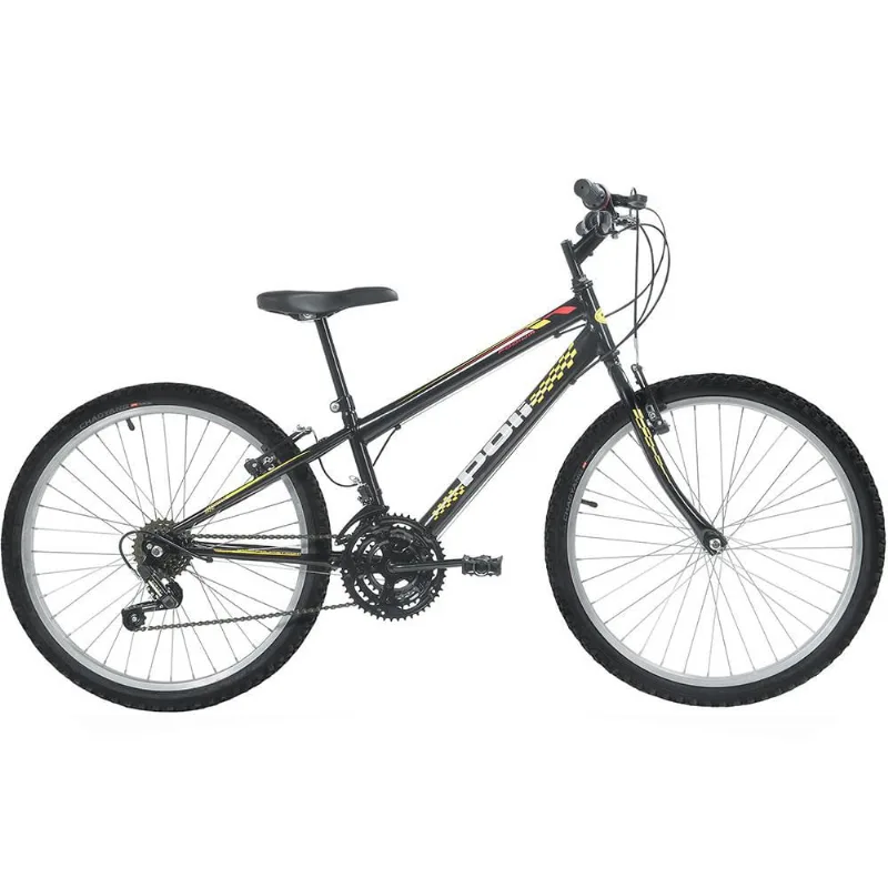 Bicicleta Aro 24 Masculina MTB e 18 Marchas Polimet 23203